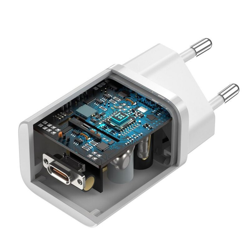 شارژر دیواری 25 وات باسئوس مدل CCCJG25CE به همراه کابل USB-C
