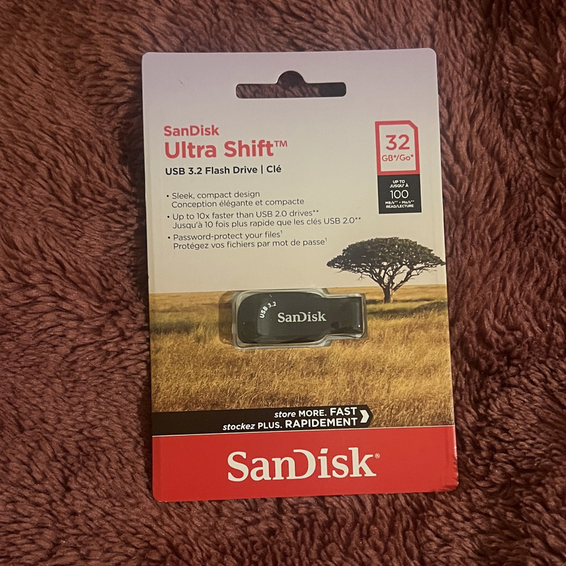 فلش مموری سن دیسک مدل Ultra Shift ظرفیت 32 گیگابایت با رابط USB 3.2