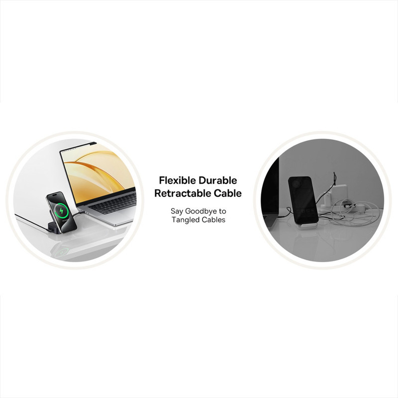 شارژر رومیزی بی سیم 67 وات بیسوس مدل PicoGo BSW-540