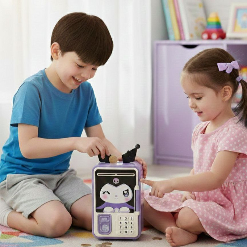 اسباب بازی مدل گاو صندوق طرح کرومی کد KUROMI SAFE BOX1