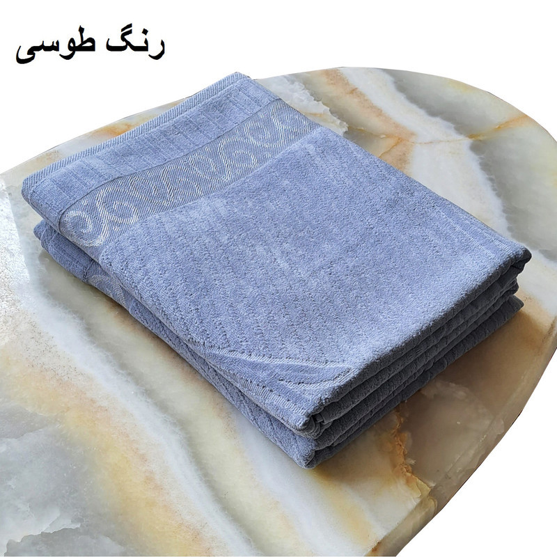 حوله حمام هنرمند طرح پانیما کد SL-1405 سایز 100x150 سانتی متر