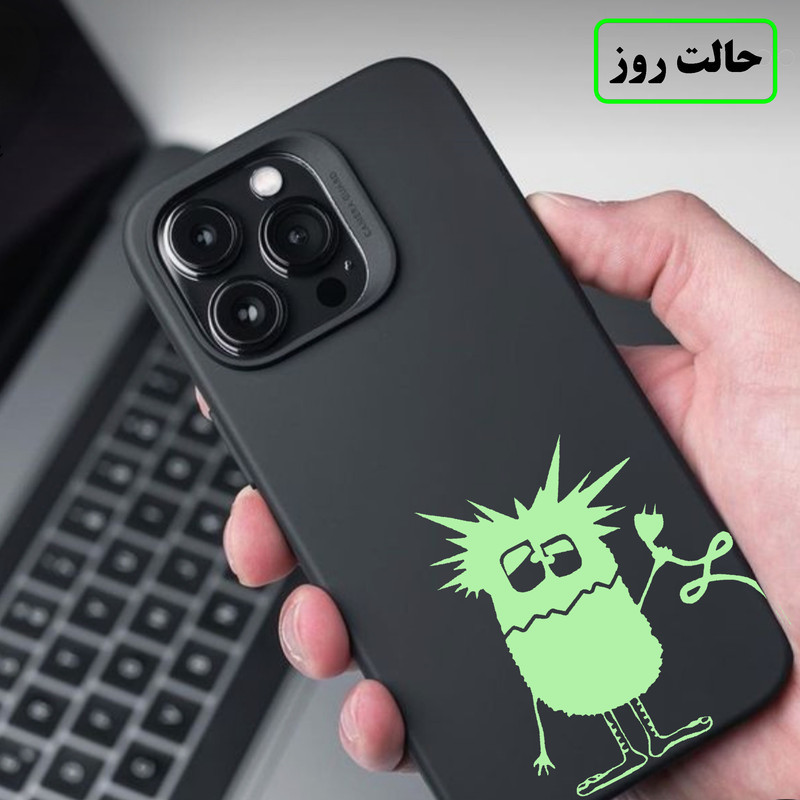 استیکر کلید و پریز مدل شبنما طرح میکروب