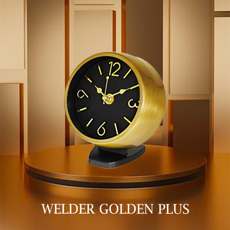 ساعت رومیزی عقربه‌ای ولدر مدل Golden Luxe