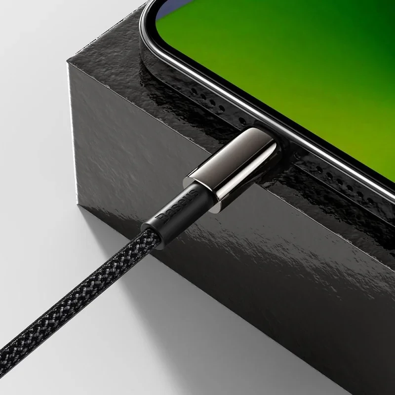کابل تبدیل USB-C به لایتنینگ باسئوس مدل Tungsten طول 2 متر