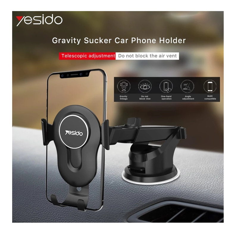 پایه نگهدارنده گوشی موبایل یسیدو مدل Gravity Car Holder