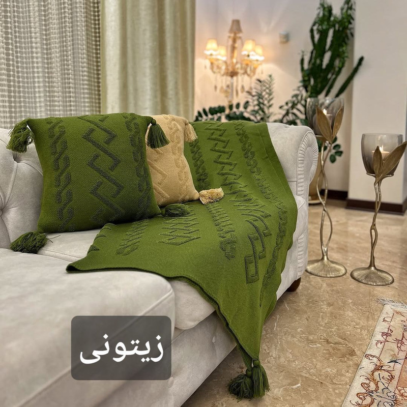 کاور کوسن مدل پانچدوزی ایران سایز 40×40 سانتی متر