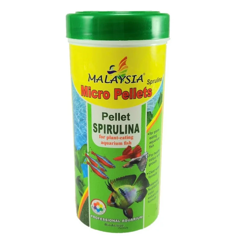 غذای ماهی مالزی مدل Micro Pellet Spirulina وزن50 گرم