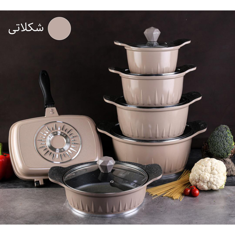سرویس پخت و پز 12 پارچه وی آی پی شف مدل یاقوت