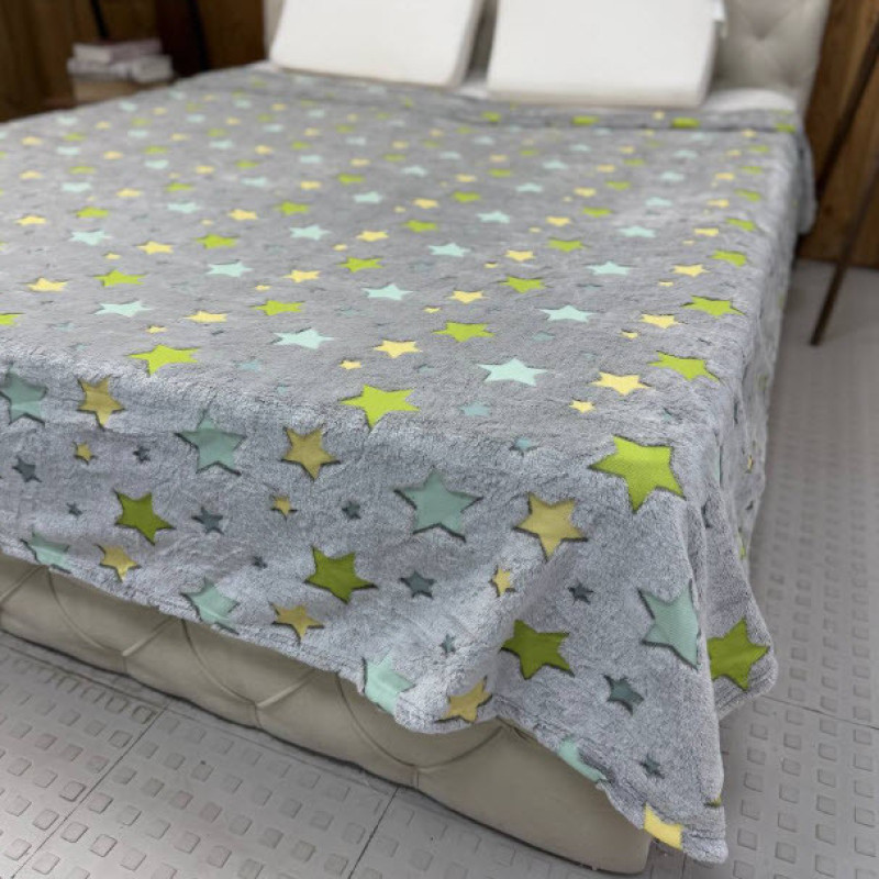 پتو مسافرتی 1 نفر ویراگیتا مدل شبنما ستاره الوان سایز 150x200 سانتی‌متر
