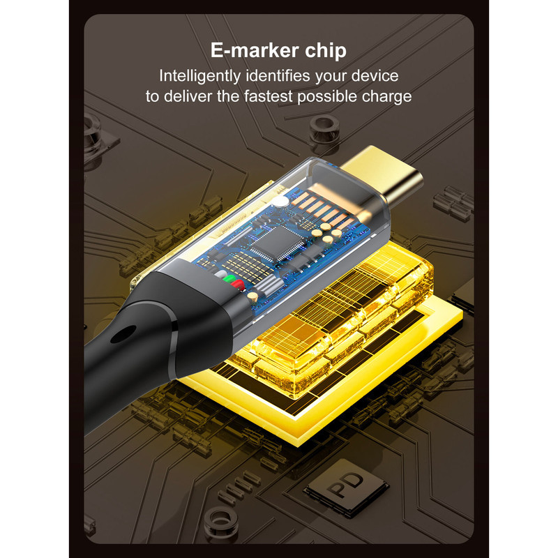 کابل USB-C الدینیو مدل TC-11c 240W طول 1 متر
