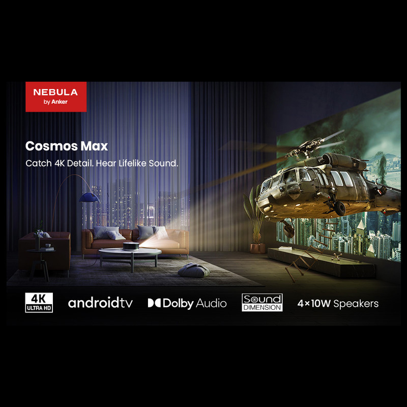 ویدئو پروژکتور انکر مدل Cosmos Max با رزولوشن 4096x2160|4K