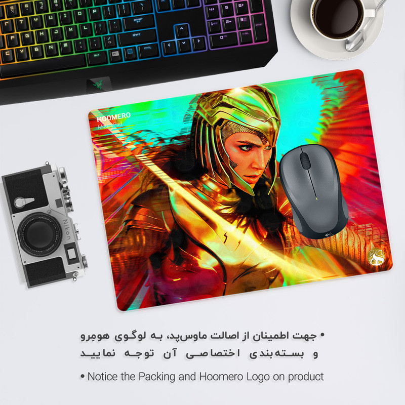 ماوس پد هومرو مدل A3727 طرح Wonder Woman
