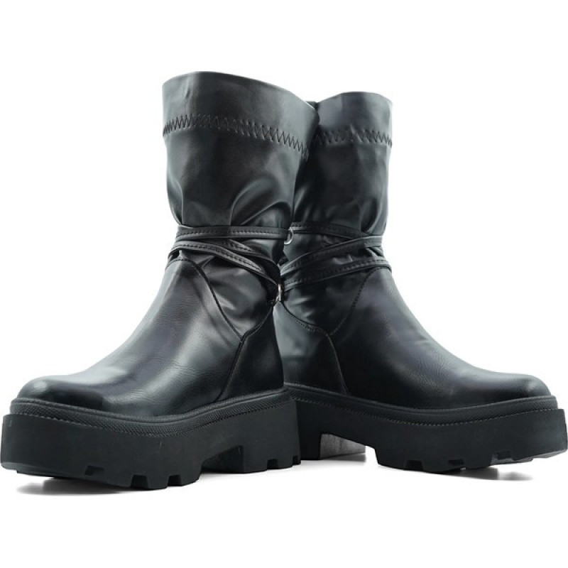 کفش نیم بوت زنانه استرج بندی مدل 0117_Boots