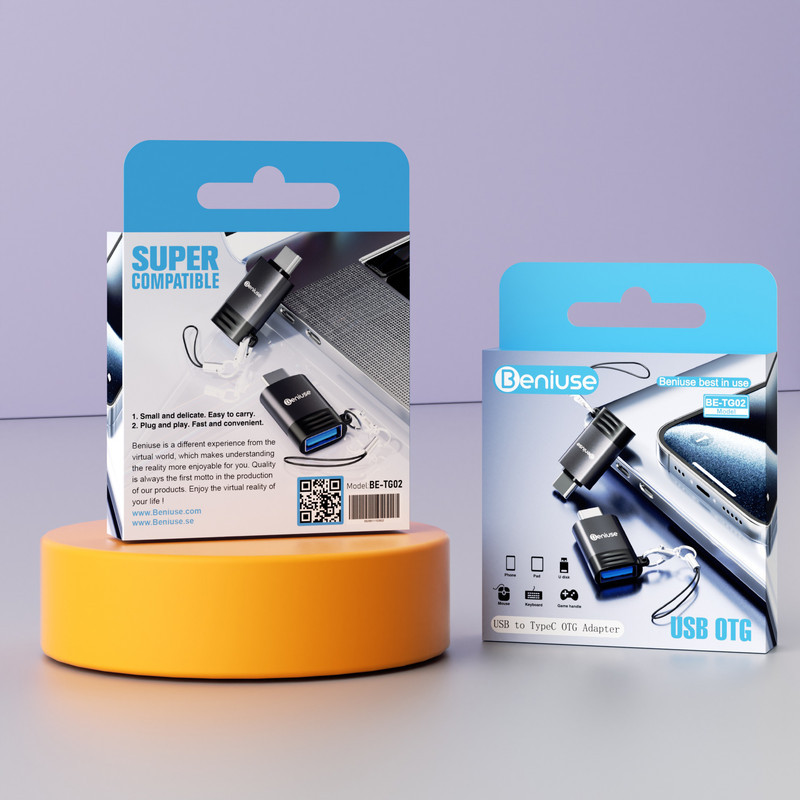 مبدل USB OTG به USB-C بنیوس مدل BE-TG02
