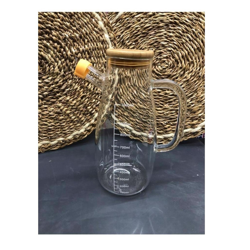 ظرف روغن ارو مدل درب بامبو کد TR-2501