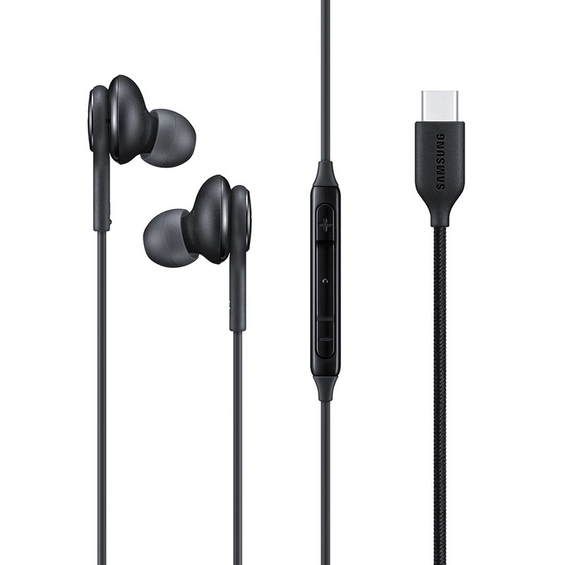 هندزفری سامسونگ مدل EO-IC100BBEGUS بدون قابلیت نویز کنسلینگ، اتصال از طریق USB Type-C، دارای میکروفون