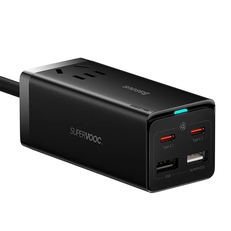 شارژر رومیزی باسئوس مدل Power Combo 65W به همراه کابل USB-C