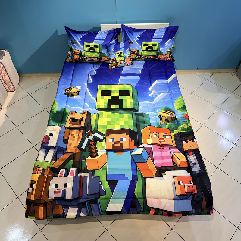 سرویس خواب 1 نفر 5 تکه مدل ماینکرافت کد minecraft 0978