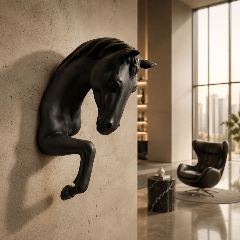 دیوارکوب مدل اسب وحشی کد D7
