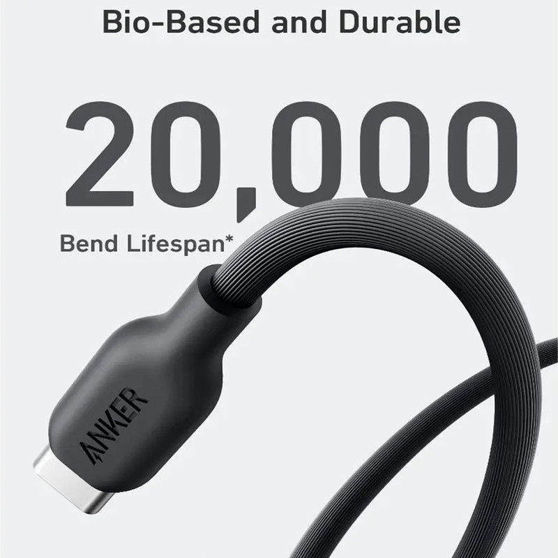 کابل USB-C انکر مدل 544Bio-Based A80F1 طول 0.9 متر