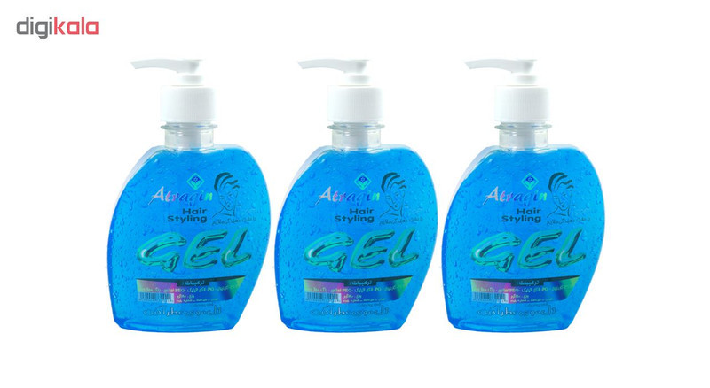 ژل حالت دهنده مو عطرآگین مدل Soft3 حجم 280 میلی لیتر مجموعه 3 عددی