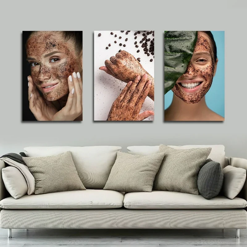 تابلو شاسی بکلیت طرح سالن زیبایی و پاکسازی پوست مدل SH-2797 مجموعه 3 عددی