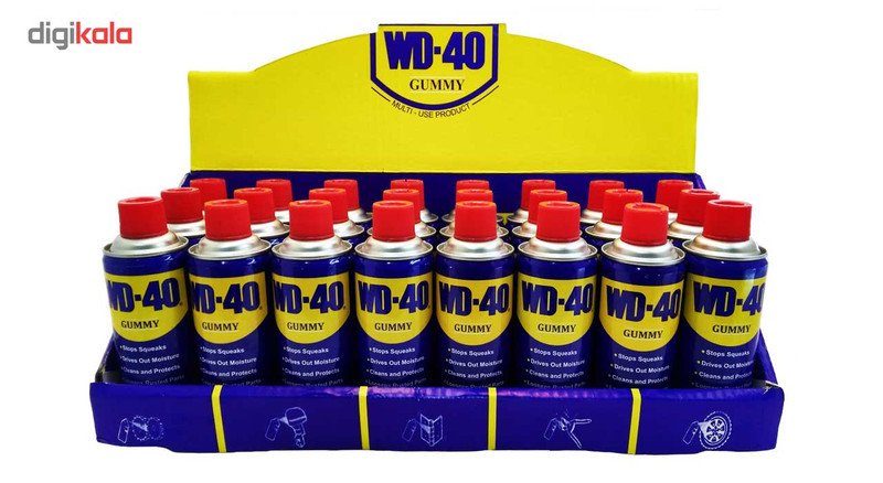 اسپری روان کننده WD-40 مدل GUMMY حجم 400 میلی لیتر بسته 24 عددی