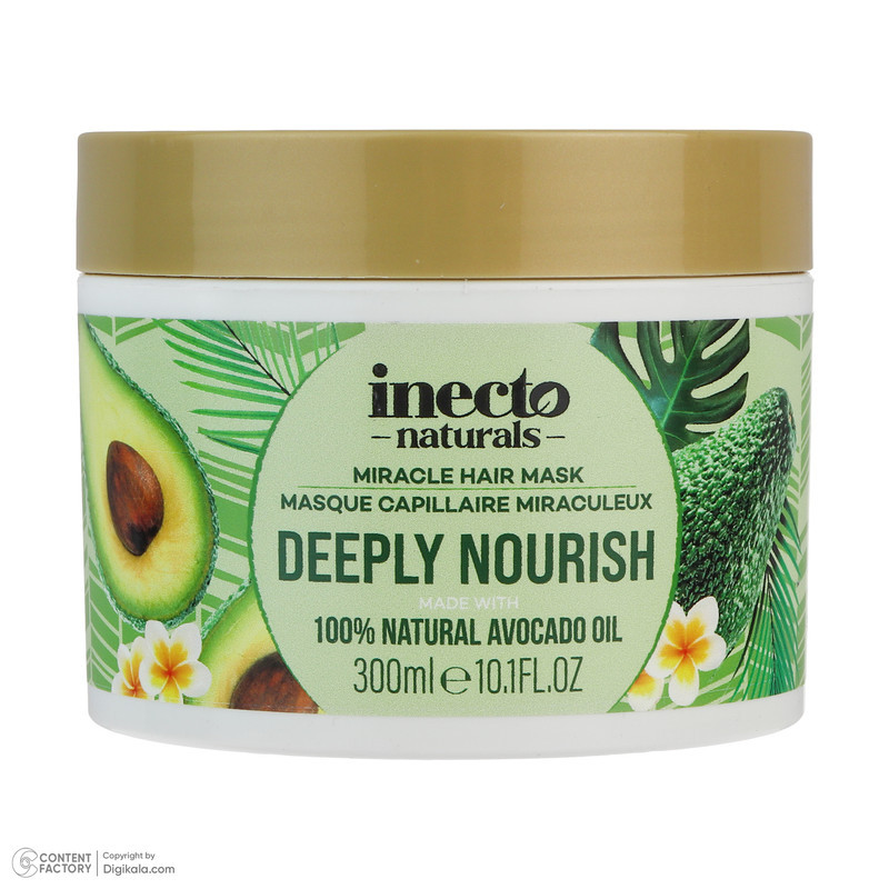 ماسک نرم کننده مو اینکتو نچرالز مدل Deeply Nourish مناسب برای موی خشک و آسیب دیده حجم 300 میلی‌لیتر