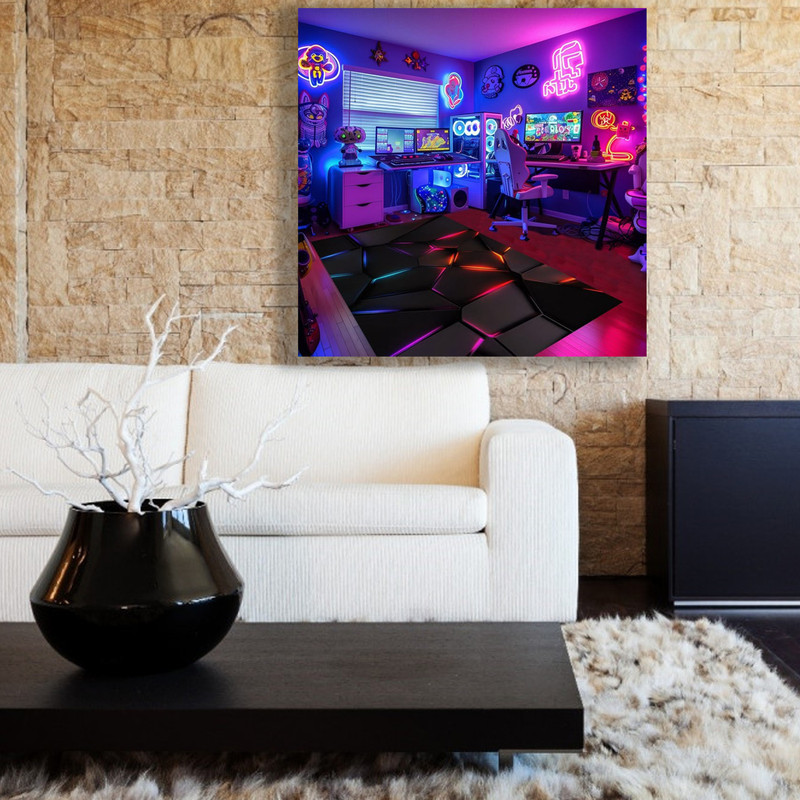 تابلو شاسی مدل اتاق گیمینگ gaming room کد gr13