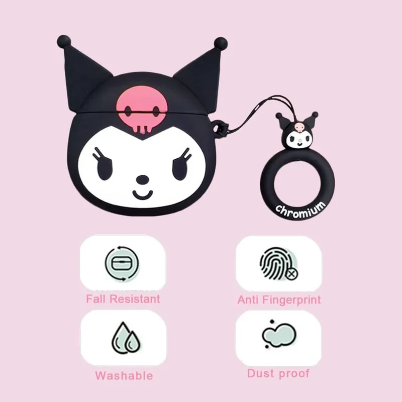 کاور کینگدام طرح Kuromi Sanrio مناسب برای کیس اپل ایرپاد پرو