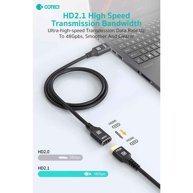 کابل افزایش طول HDMI کوتتسی مدل 87413 طول 1.0متر