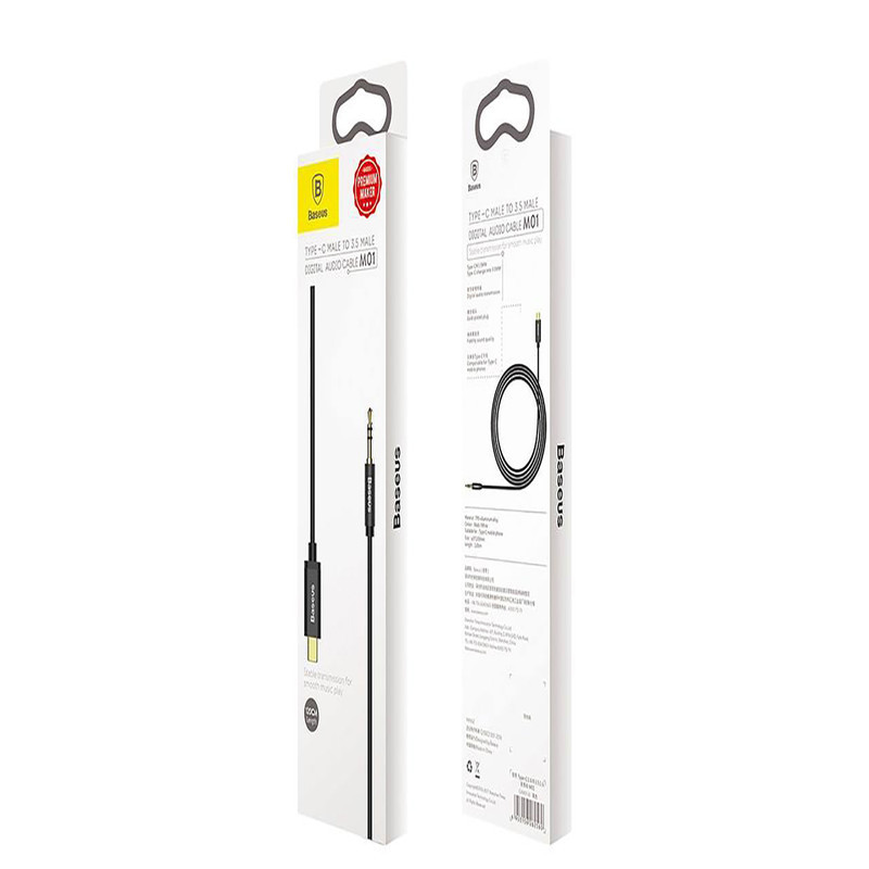 کابل تبدیل USB-C به AUX باسئوس مدل CAM01 طول 1.2 متر