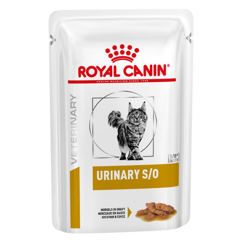 پوچ گربه رویال کنین مدل Urinary SO مناسب دستگاه ادراری وزن 85 گرم
