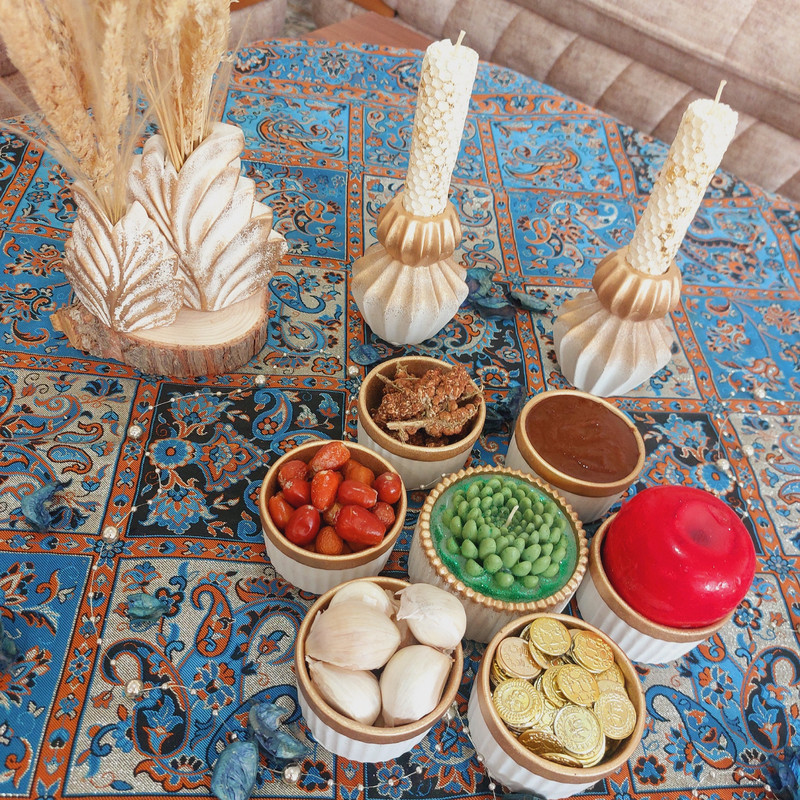 مجموعه ظروف هفت سین ۱۳ پارچه مدل رویال