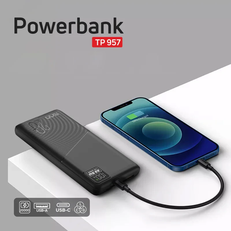 پاوربانک 22.5 وات تسکو مدل TP 957 ظرفیت 20000 میلی آمپر ساعت