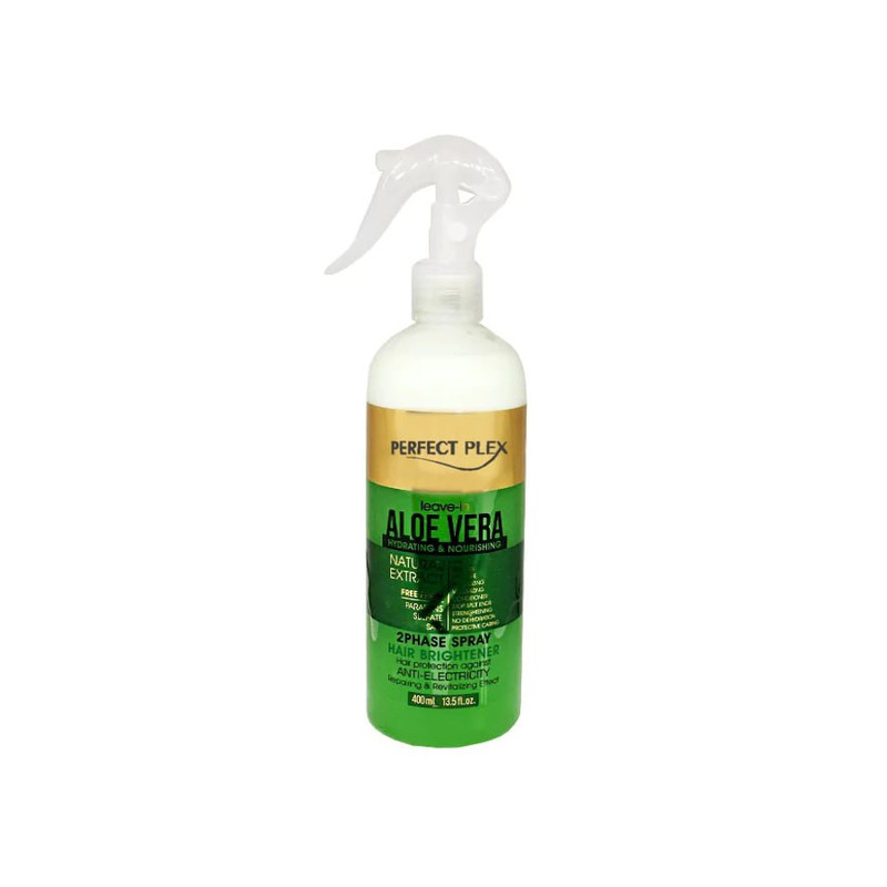 اسپری دو فاز مو پرفکت پلکس مدل aloevera حجم 400 میلی لیتر