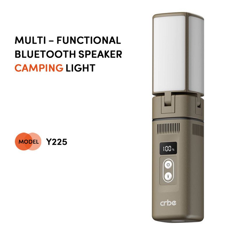 اسپیکر بلوتوثی قابل حمل کربی مدل Y225 POWERBANK&CAMPING LIGHT