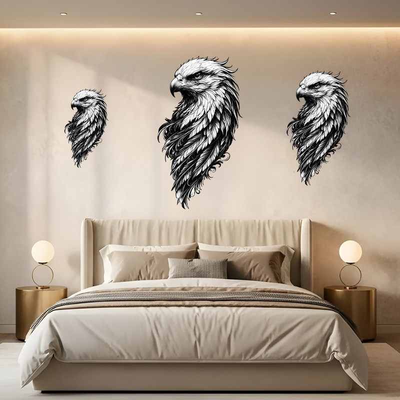 استیکر دیواری طرح عقاب کد eagle-101
