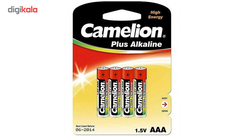 باتری نیم قلمی کملیون مدل Plus Alkaline بسته 4 عددی