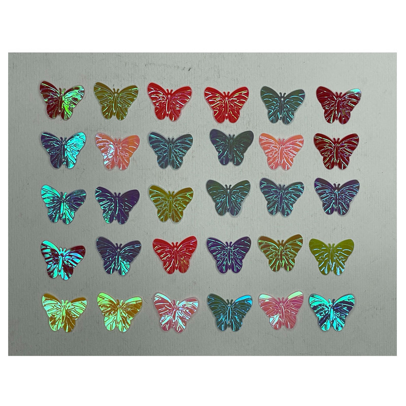 پروانه تزئینی مدل butterfly بسته 12 عددی