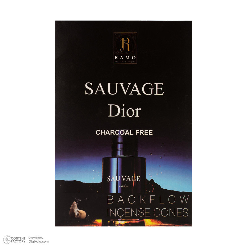 عود رامو مدل آبشاری رایحه ادکلن SAUVAGE DIOR بسته 10 عددی