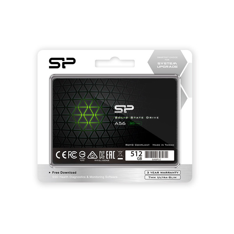 اس اس دی اینترنال SATA III سیلیکون پاور مدل A56 ظرفیت 512 گیگابایت