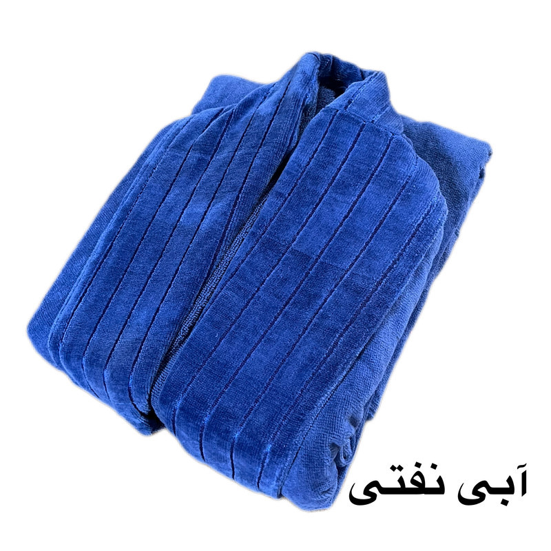 حوله پالتویی آقای کاریزما طرح یقه ابریشم مدل نواری سایز 125 مناسب برای قد 160 الی 185 سانتی متر