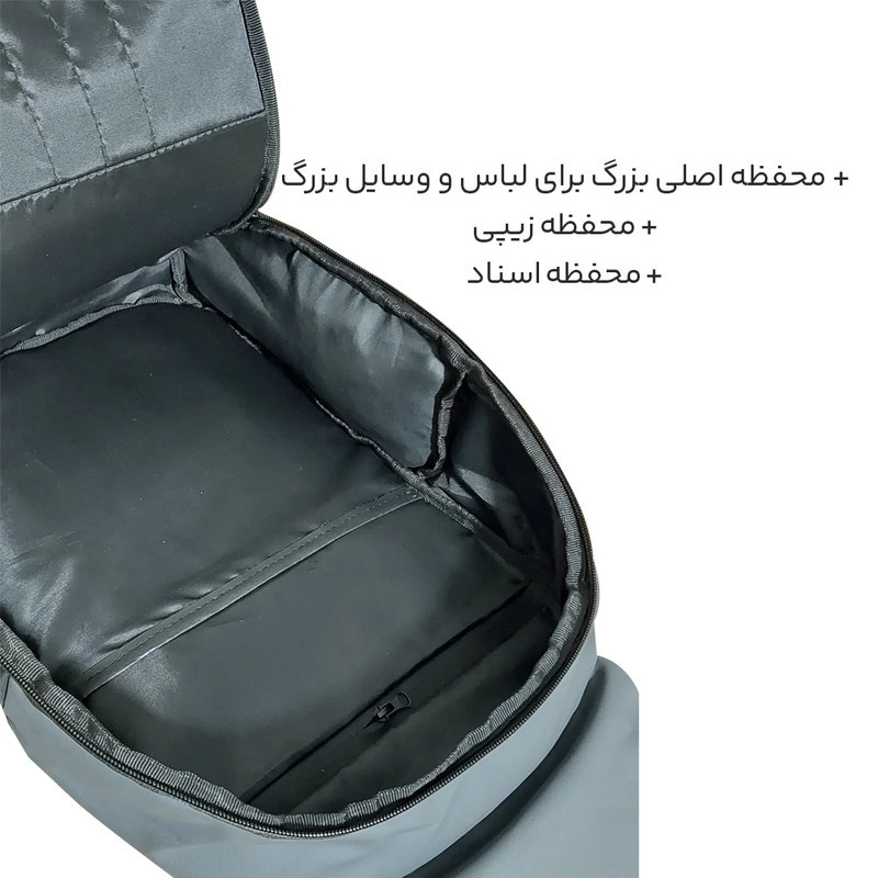 کوله پشتی لپ تاپ پرزیدنت مدل Mario مناسب برای لپ تاپ 15.6 اینچی