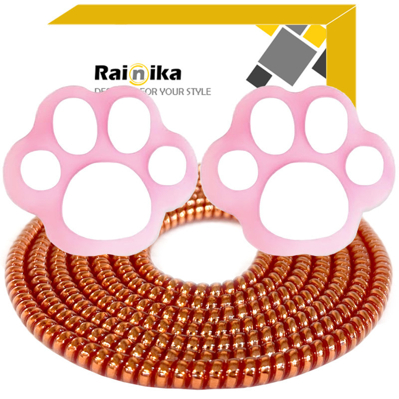 محافظ کابل شارژ و هندزفری رینیکا مدل Paw Pin KK 03 مجموعه 3 عددی