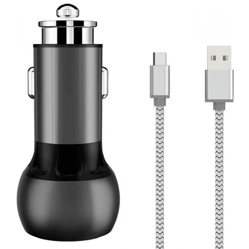 شارژر فندکی الدینیو مدل C503Q همراه با کابل usb-C