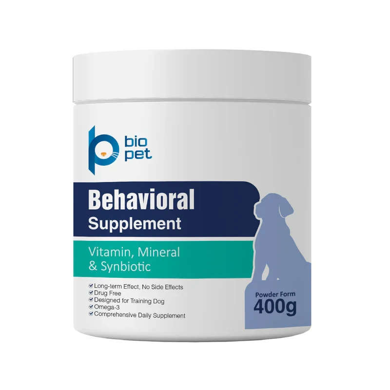 پودر مکمل آرامشبخش و رفع استرس سگ بایو پت مدل Behavioral وزن 400 گرم