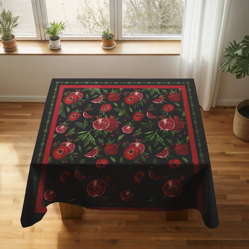 رومیزی ریحانلوکس مدل شب چله RH127 سایز 97x97 سانتی‌متر