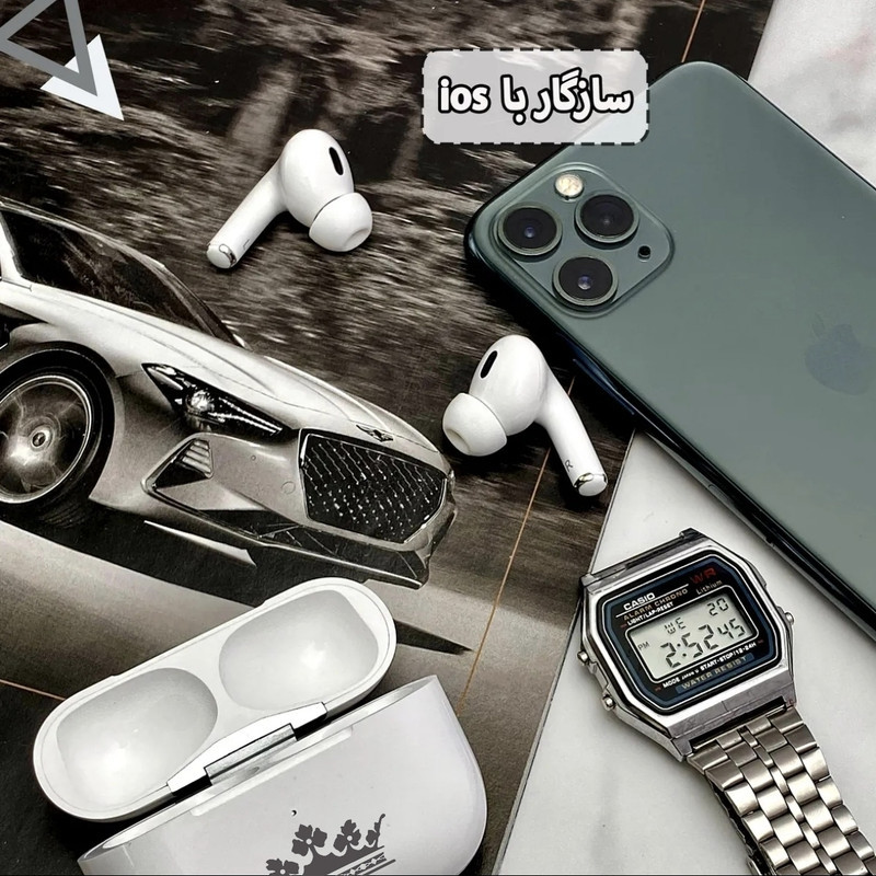هدفون بلوتوثی مدل KM-300 airpods pro2