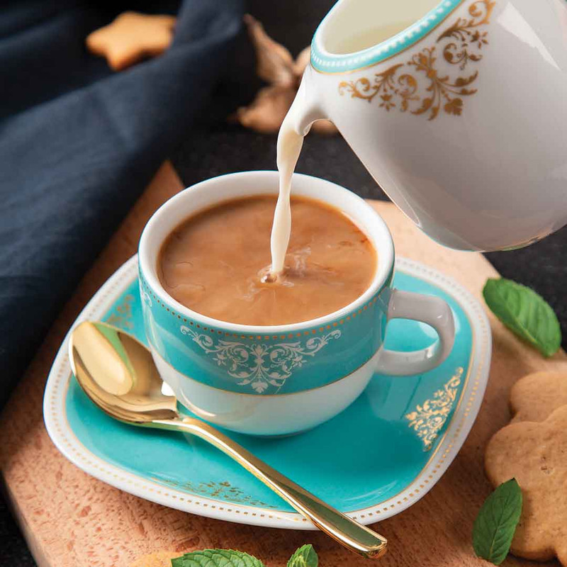 سرویس غذاخوری 98 پارچه والندورفر مدل کواترو آرمیتاژ فیروزه ای A پلاس